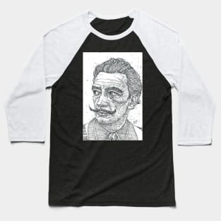 SALVADOR DALI - ink portrait Baseball T-Shirt